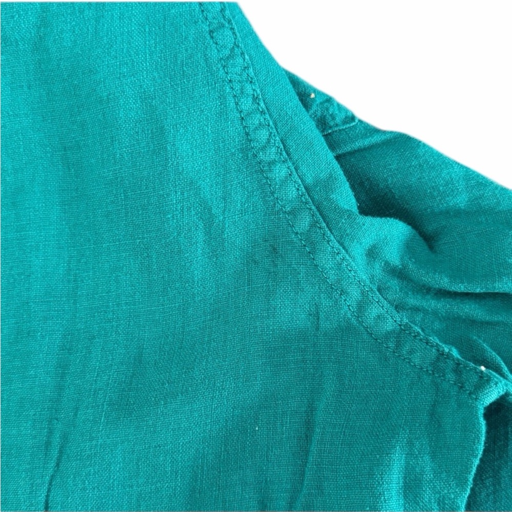 Vilebrequin Men’s Turquoise 100% Linen Regular-Fit Casual Pants XS 28x31 $259 - Picture 6 of 10